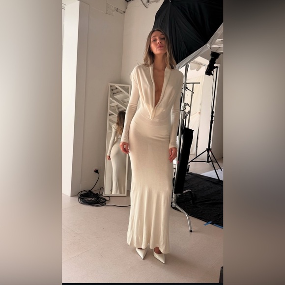 AYA MUSE Viva knitted silk and cashmere maxi dress - Picture 5 of 8